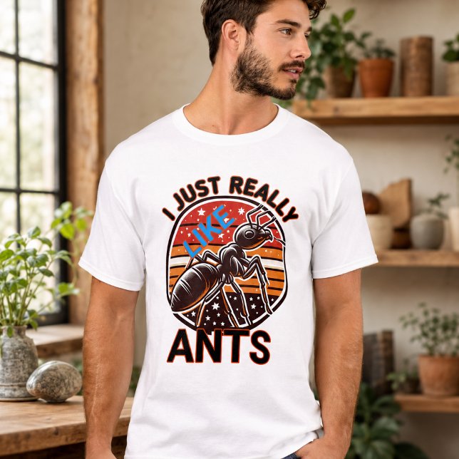 Camiseta Eu realmente gosto de formigas para amantes (I just really like ants for lovers T-Shirt)