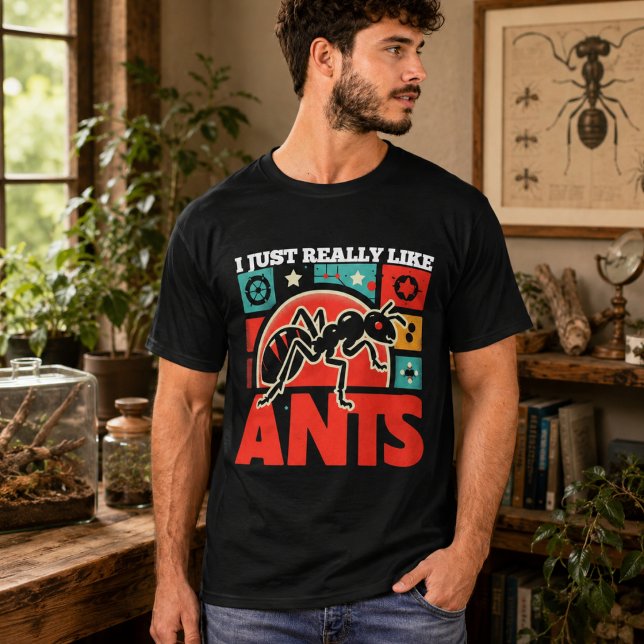 Camiseta Eu realmente gosto de formigas para amantes (I just really like ants for lovers T-Shirt)