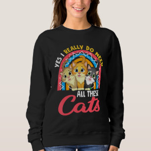 Camiseta Eu Realmente Preciso de Todos Esses Gatos Três Gat