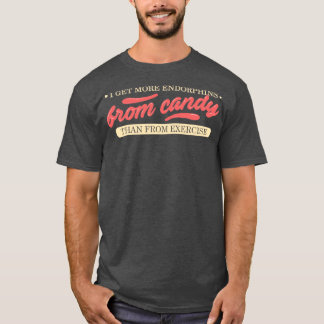 Camiseta Eu recebo mais endorfinas de doces do que de exerc