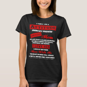 Camiseta Eu Recebo Minha Atitude Da Minha Mãe Incrível