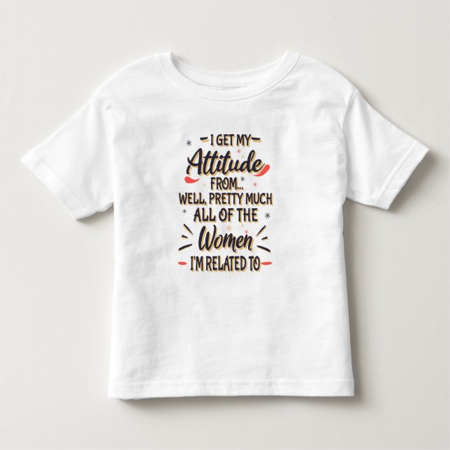 Camiseta Eu recebo minha atitude de todas as mulheres com q (Frente)