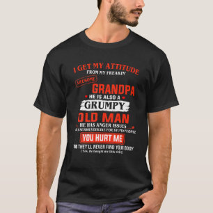 Camiseta Eu Recebo Minha Atitude Do Avô Incrível