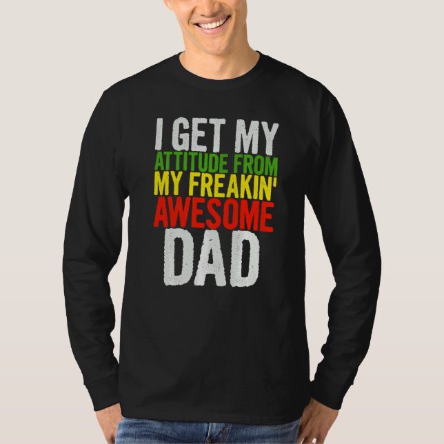 Camiseta Eu Recebo Minha Atitude Do Meu Caro Da (Frente)