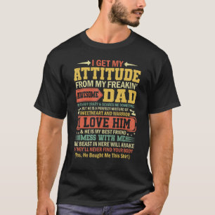 Camiseta Eu Recebo Minha Atitude Do Meu Pai Incrível
