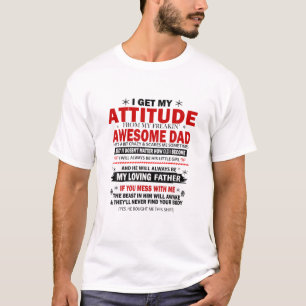 Camiseta Eu Recebo Minha Atitude Do Meu Pai Incrível Que E