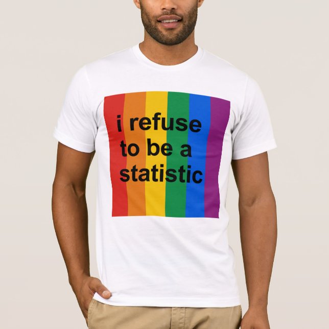 Camiseta Eu recuso ser uma estatística (Frente)