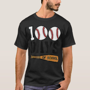 Camiseta Eu Resolvi 100 Dias De Basebol Escolar 100 Dias Bo