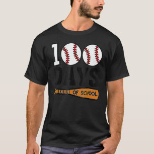 Camiseta Eu Resolvi 100 Dias De Basebol Escolar 100 Dias Bo