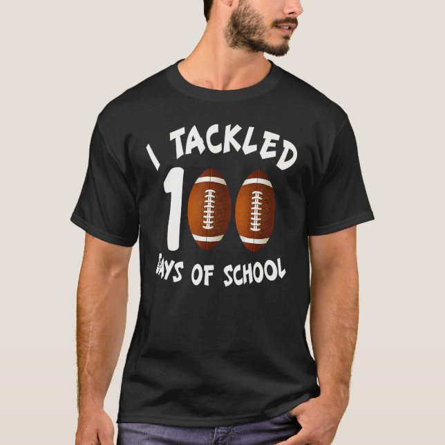 Camiseta Eu Resolvi 100 Dias De Futebol Escolar 100º Dia B (Frente)