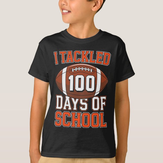 Camiseta Eu Resolvi 100 Dias De Futebol Escolar 100 Dias Bo (Frente)