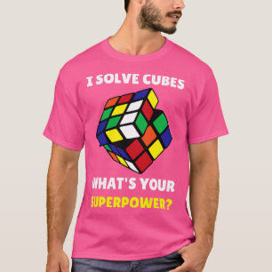 Camiseta Eu Resolvo Cubos Superpotentes Cubo Velocidade Eng