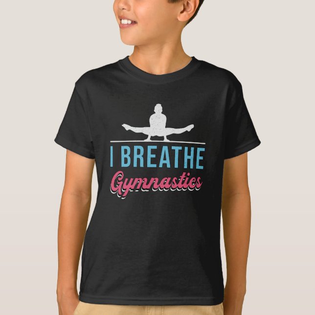 Camiseta Eu Respiro o ginasta de Bares do Acrobat (Frente)