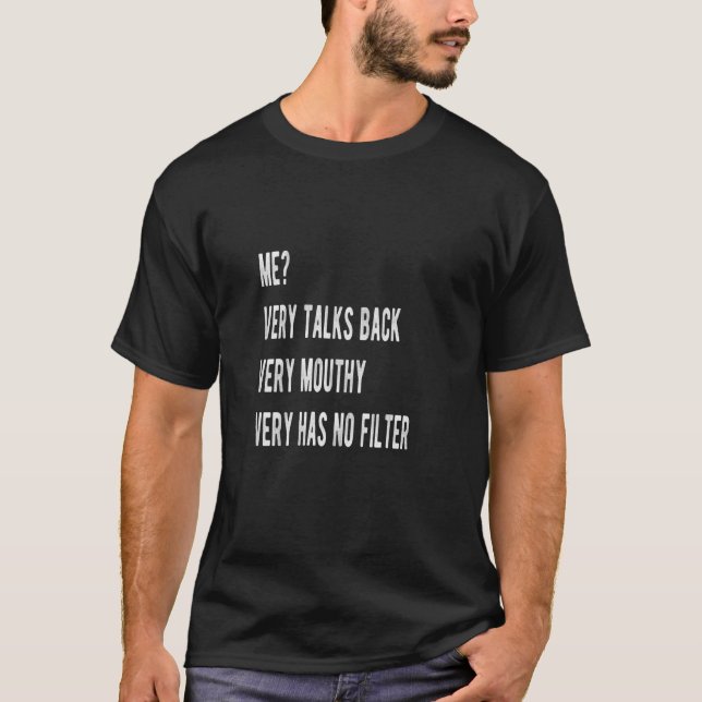 Camiseta Eu respondo, boca suja, sem filtro (Frente)