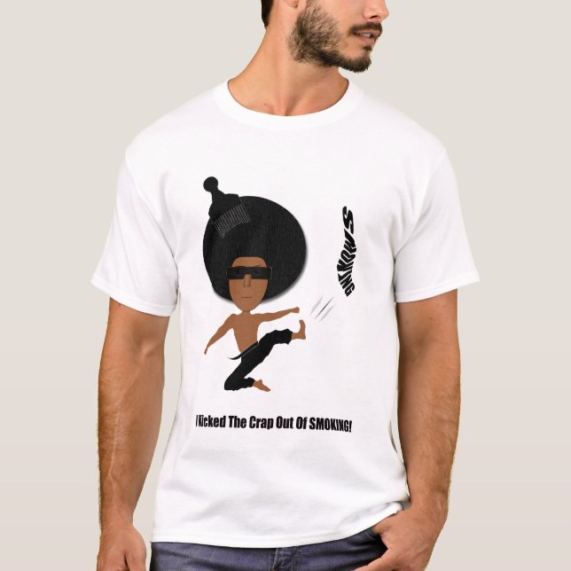 CAMISETA EU RETROCEDI O EXCREMENTO FORA DO FUMO (Frente)