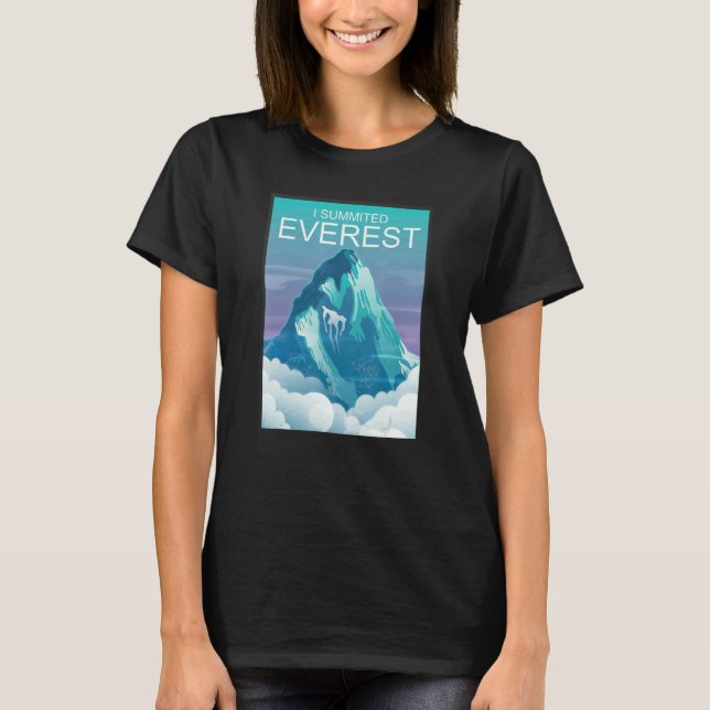 Camiseta Eu Reuni a Cúpula Everest Mountain (Frente)