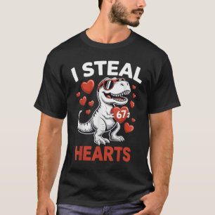 Camiseta Eu Roubo 67 Corações Dia dos Namorados Seis Sete M