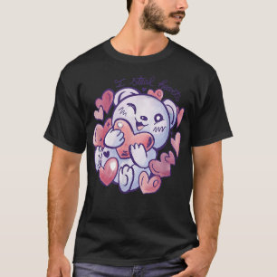 Camiseta Eu Roubo Corações Dia de os namorados Urso Por Cim