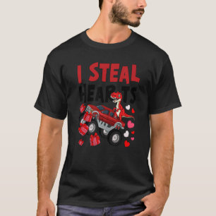Camiseta Eu Roubo Corações Dinossauro Monstro Caminhão T Re
