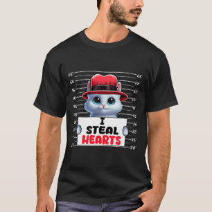 Camiseta Eu Roubo Corações Fofos Dia dos Namorados Dono de