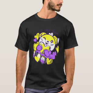 Camiseta Eu Roubo Corações Orgulho Lgbtq Não Binário Fluide