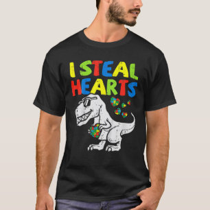 Camiseta Eu Roubo Corações, Quebra-cabeça, Autismo, Cons