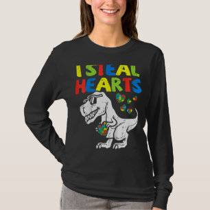 Camiseta Eu Roubo Corações, Quebra-cabeça, Autismo, Conscie