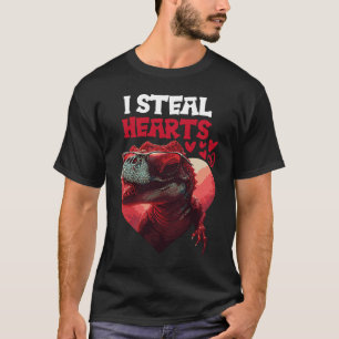 Camiseta Eu Roubo Dinossauro De Corações