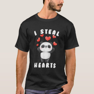 Camiseta Eu Roubo Ele Dia Panda Criança