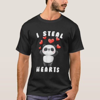 Camiseta Eu Roubo Ele Dia Panda Criança