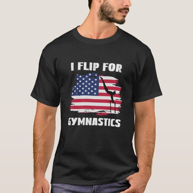 Camiseta Eu Sacudir Por Ginástica, Inverso (Frente)
