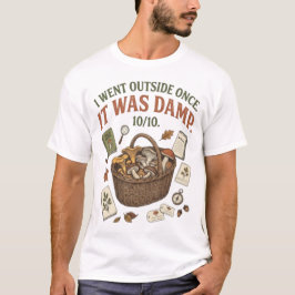 Camiseta Eu Saí Uma Vez Quando Estava Úmido Cogumelo Engraç