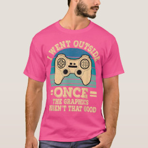 Camiseta Eu Saí Uma Vez Videos games Engraçada Retro Gamer
