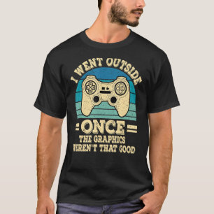 Camiseta Eu Saí Uma Vez Videos games Engraçada Retro Gamer