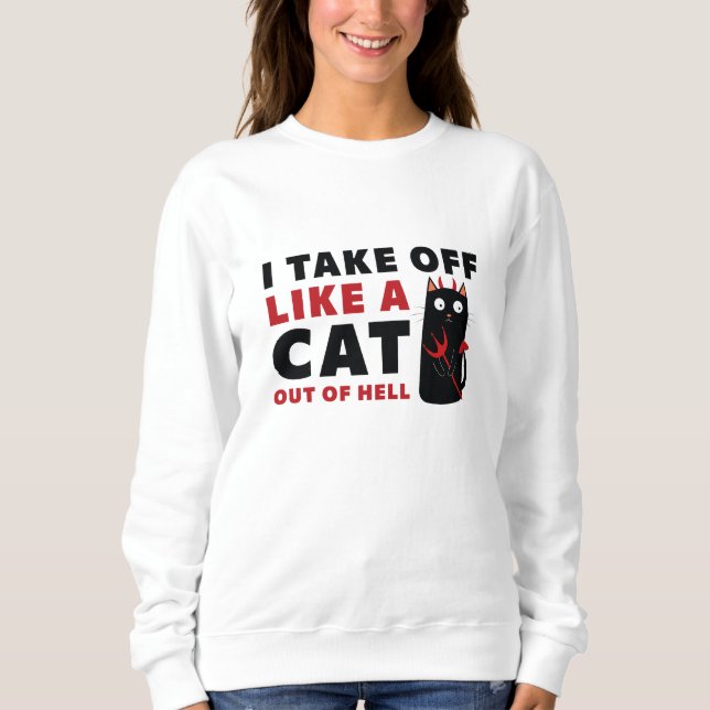Camiseta Eu Saio Como Um Gato Do Inferno (Frente)