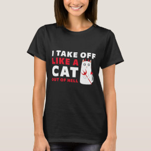 Camiseta Eu Saio Como Um Gato Do Inferno