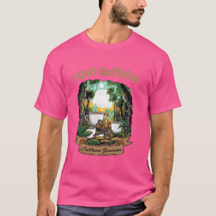 Camiseta Eu Saio De Cafeína Engraçado Café Meme Café Amante