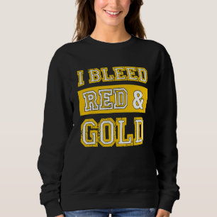 Camiseta Eu sangrei o fã do time de esportes vermelho e Dou