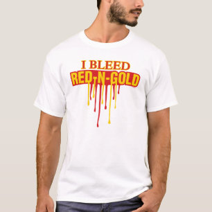 Camiseta Eu sangro o vermelho e o ouro