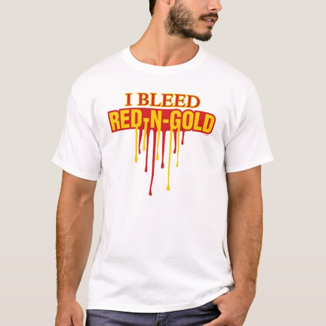 Camiseta Eu sangro o vermelho e o ouro (Frente)