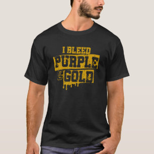 Camiseta Eu Sanguei Púrpura e Dourada Pegada Escolar do Gru