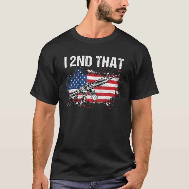 Camiseta Eu segundo Que A Emenda Do segundo Pro Guns - AR-1 (Frente)