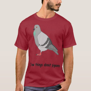 Camiseta Eu sei coisas sobre pombos