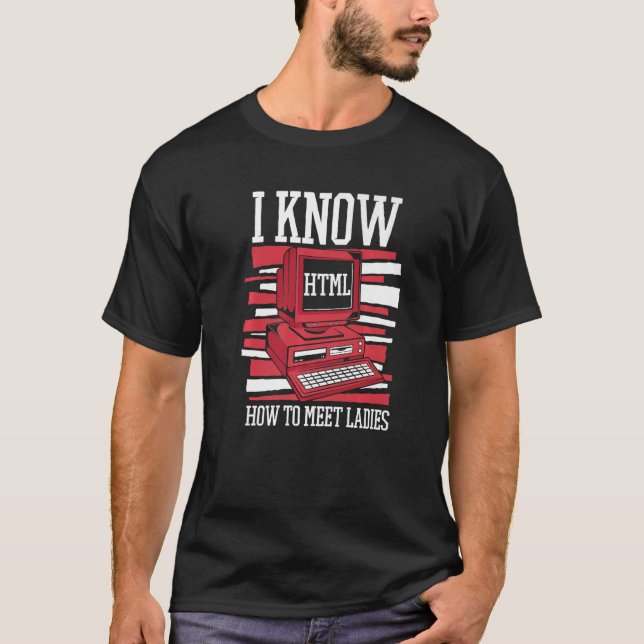 Camiseta Eu Sei Com Calor De Conhecer O Software De Codific (Frente)