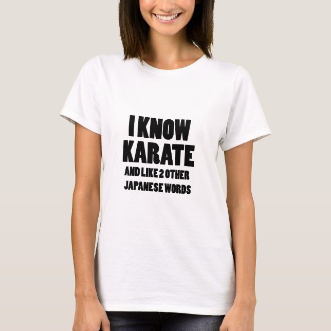 Camiseta Eu sei karatê (Frente)