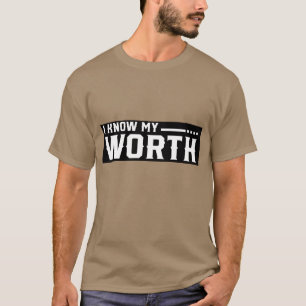 Camiseta Eu sei Meu Valor retrô