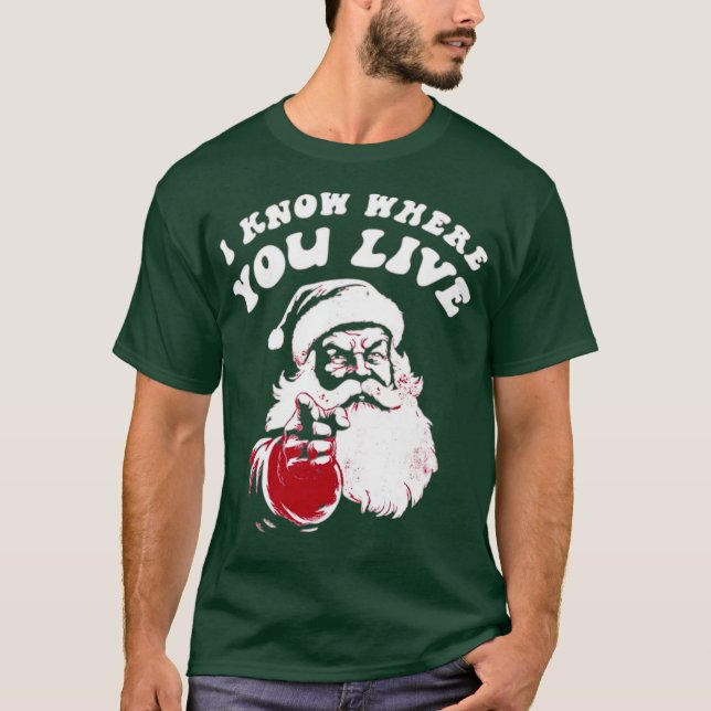 Camiseta Eu Sei Onde Você Mora (Frente)