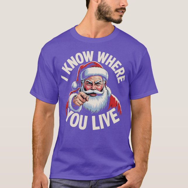 Camiseta Eu Sei Onde Você Mora (Frente)