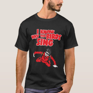 Camiseta Eu Sei Por Que Os Pássaros Cantam Skydiving