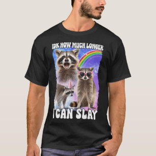 Camiseta Eu Sei Quanto Tempo Posso Jogar Raccoon